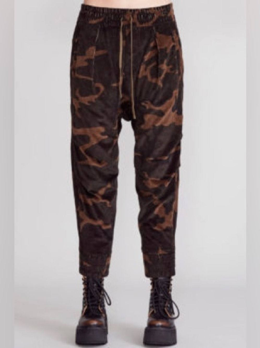 R13 harem camo pants wide wale corduroy size XS